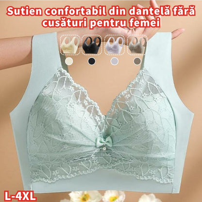 😍【Pachet de 3】👙【40-110 KG】 Sutien confortabil, fără cusături, din dantelă --3965729