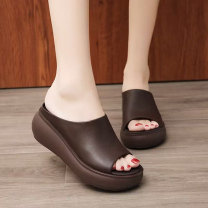 🔥【35-42】2025 Noua sandale retro confortabile din piele de vacă cu talpă moale
