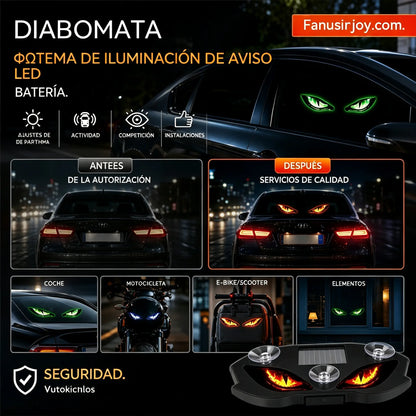 【Compra 1 y llévate 1 gratis】2 artículos por 26 euros.🚗👀 Luz de advertencia LED solar para coche | Capta toda la atención y mejora la seguridad al volante: inalámbrica, con detección automática y aplicación universal ✨