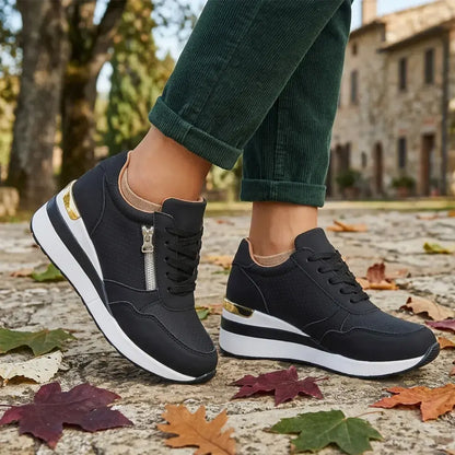 【36-43】Plus size tenisice na platformu: Lagane cipele s platformom za svakodnevno nošenje, udobne cipele za hodanje i vježbanje.