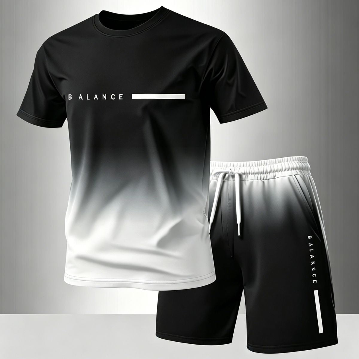 Nuevo conjunto de verano de manga corta de algodón puro multicolor para hombre 2026