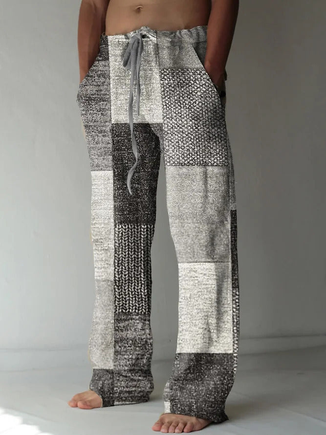 ✨👖【🌈Novi artikli s 50% popusta, ograničeno vrijeme】【S-6XL】😍 Muške uske hlače od pamuka i lana, plus veličine, ležerne, široke, boemski stil