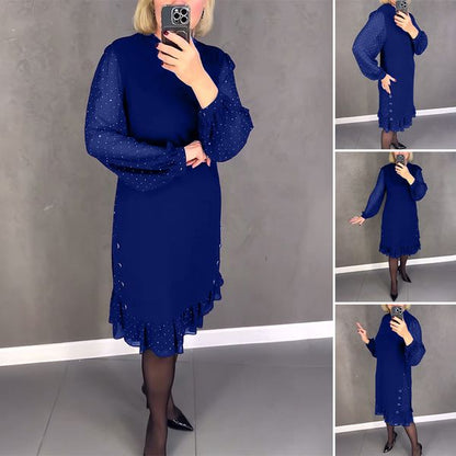 💖💖【S-5XL】🍁🍂Rochie nouă la modă de toamnă și iarnă de înaltă calitate-3843718