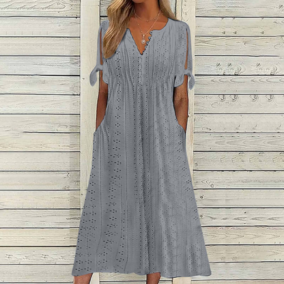 💥💥👗💋【🏆Reducere 50%】【S–5XL】😍 Rochie simplă pentru femei, mărimi mari, uni, lejeră și casual