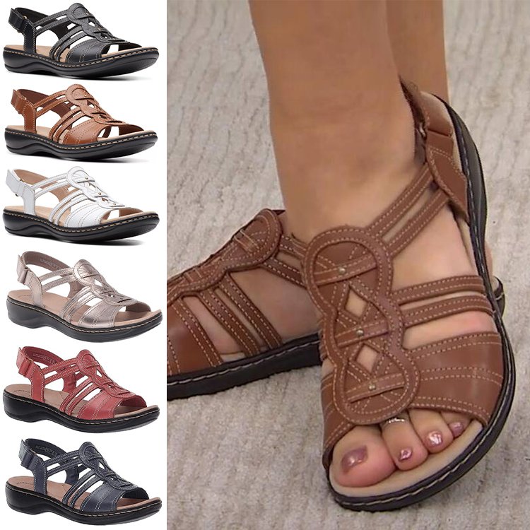 ☀️👡【35-43】Ženske mekane i udobne ravne kožne sandale za svakodnevnu upotrebu