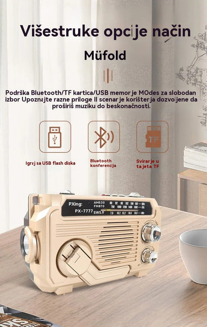 🏕️【Vremenski ograničena ponuda】Vanjska višenamjenska prijenosna svjetiljka, punjiva s AM radiom - Plaćanje pouzećem🚛