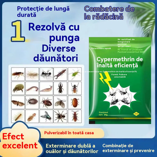 🦟【5/10/15/20 pliculețe】❤️Special conceput pentru a ucide țânțarii și muștele din ferme, un pachet ucide puricii/lăcustele/gândacii de bucătărie/muștele/țânțarii