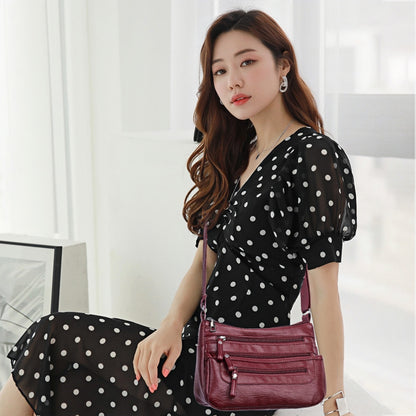 🔥【Doar azi: Reducere 30%】Geanta de umar eleganta din piele moale cu capacitate mare-3884606