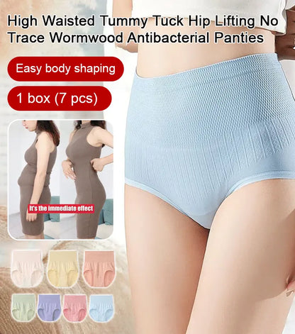 🔥【Compra 4, recibe 4 gratis】🔥 Último día – 50% de descuento – Bragas antibacterianas de talle alto que moldean el abdomen
