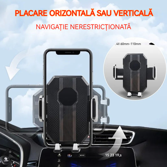 🔥🔥Suport Telefon Auto Multifuncțional – Rabatabil, Stabil, Vizibilitate Maximă