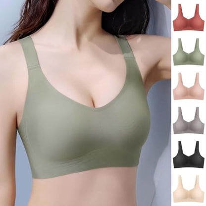 😍【Pachet de 4】Sutien pentru femei fără sârmă, confortabil și respirabil ❤️【40-120kg】 -- 3969552