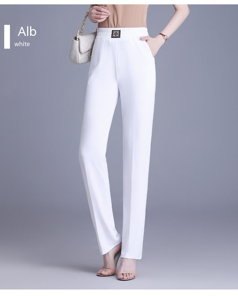 【XL-6XL】👖 Ljetne hlače visokog struka, ravnog kroja izrađene od ledenjačke svile.