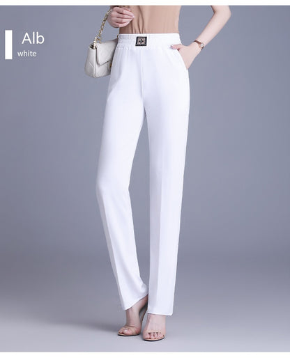 【XL-6XL】👖 Ljetne hlače visokog struka, ravnog kroja izrađene od ledenjačke svile.