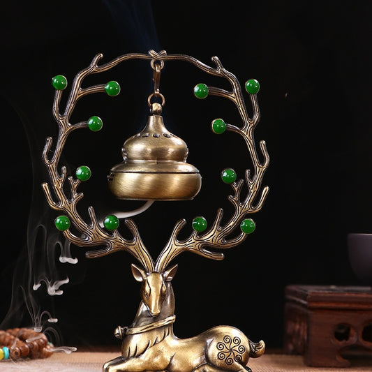 🔥🔥【Oferta pe timp limitat】 Ornamente creative Arzător de tămâie Tărtăcuță Arzător pentru aromaterapie Elk Home 3866147