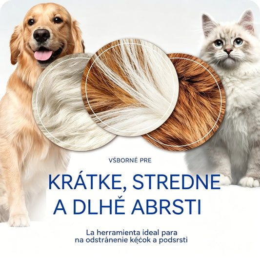 🐾 Profesionálny nástroj na odstraňovanie odumretých chlpov u psov a mačiek: jemný, účinný a bez chlpov doma ✨💖