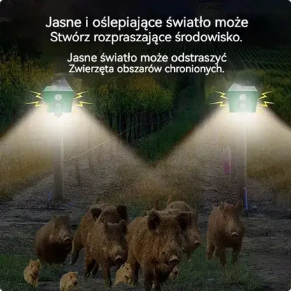 【✨Kup jeden, a drugi dostaniesz gratis】🐅Alarm solarny z lampką odstraszającą dzikie zwierzęta