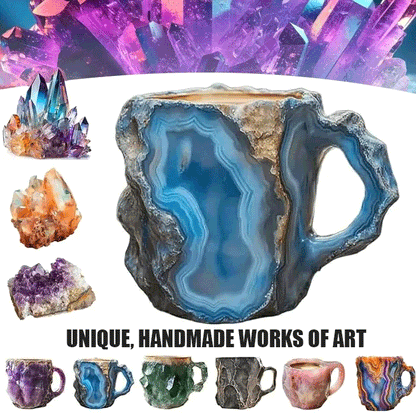 🥰[Sănătate + Aproape De Natură] Cană De Cafea Cristal Mineral Din Rășină-3873583