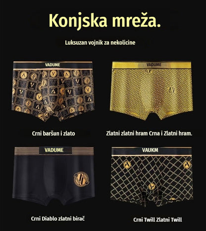 🔥Kupite 4, dobijte 4 gratis🔥2026 Vrhunske luksuzne muške bokserice, mekane, udobne, izdržljive i otporne na habanje