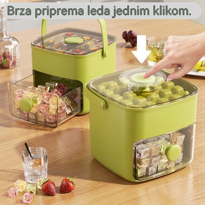 💞Prodaja premašila 50.000! 💥🥤🧊 50% popusta! Ledomat s funkcijom pohrane leda: proizvodi 48 kockica leda odjednom, poklopac otporan na curenje 🏖️✅