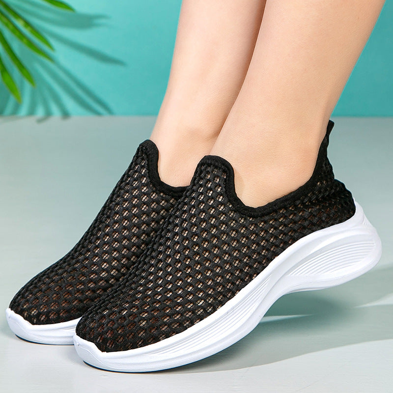 🔥💖【35-41】La modă Hundred Hollowed Out Înălțime Creșterea Sports Tennis Shoes