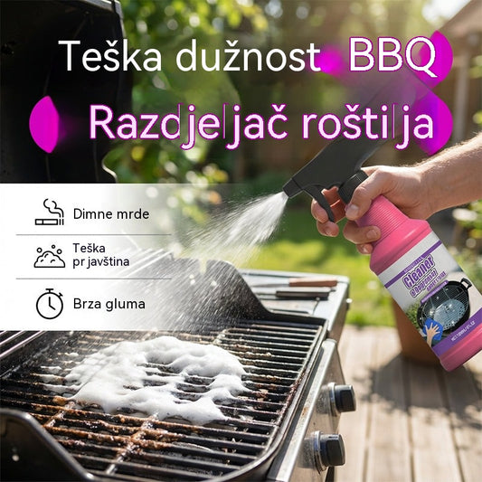 【3 bočice】💧Sredstvo za čišćenje roštilja, sredstvo za čišćenje roštilja i tava za uklanjanje zagorenih i masnih mrlja, otapalo za tvrdokorne mrlje od ulja.