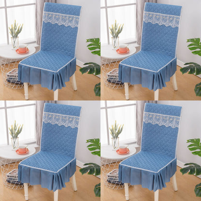 👍【4 bucăți】Husa de scaun universala perna de scaun dintr-o bucata perna de scaun anti-alunecare perna de spate-3852709