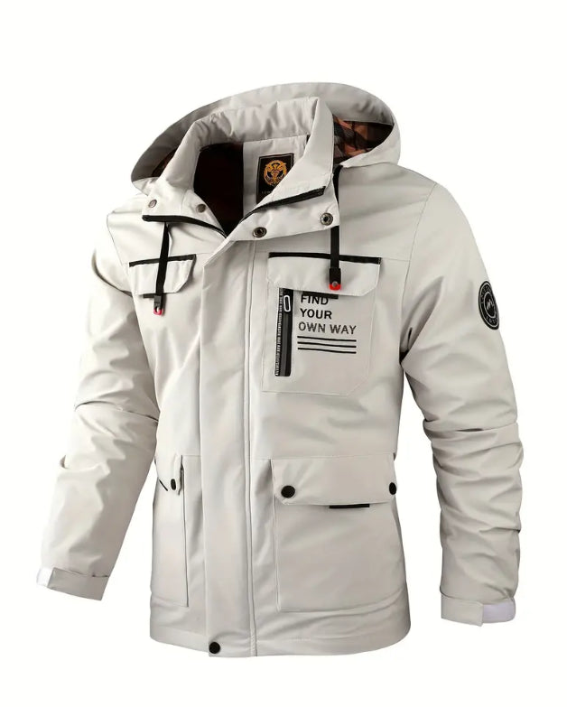 【M-6XL】Toamna Iarna Noua jachetă caldă pentru bărbați, rezistentă la vânt și la apă【Recomanda】-3840215