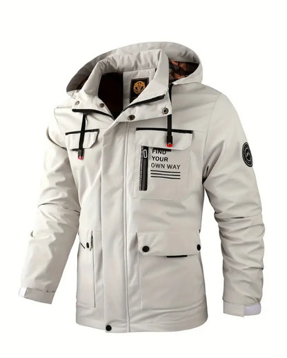 【M-6XL】Toamna Iarna Noua jachetă caldă pentru bărbați, rezistentă la vânt și la apă【Recomanda】-3840215
