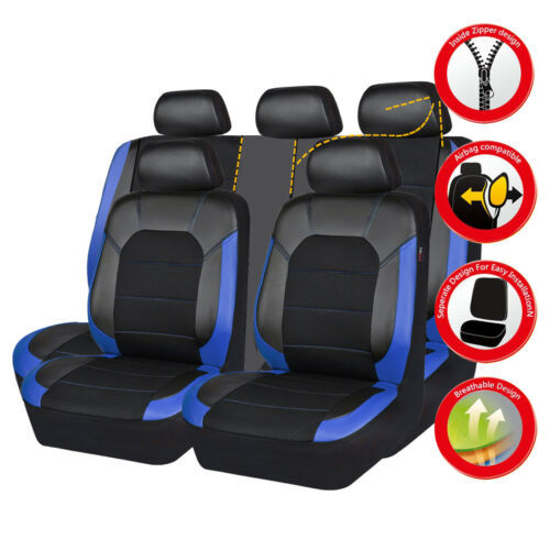 🚗🚗Juego universal de fundas de cuero suave para asientos de coche