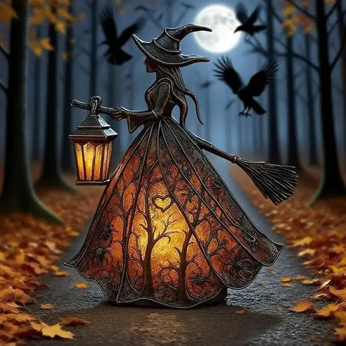 🧙‍‍♀️Zastrašujući gotički ukras za lampu, jedinstvena ukrasna figurica za stolnu lampu, noćno svjetlo na nogama, pogodno za dom, trijem, ured, ukras za zabavu