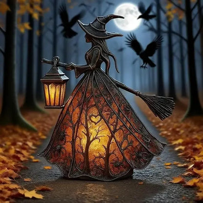🧙‍‍♀️Zastrašujući gotički ukras za lampu, jedinstvena ukrasna figurica za stolnu lampu, noćno svjetlo na nogama, pogodno za dom, trijem, ured, ukras za zabavu