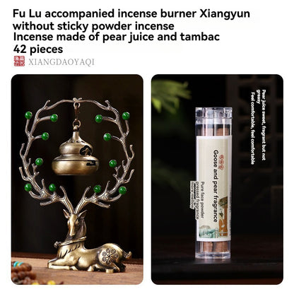 【✨Reducere pe timp limitat】🦌Bogăție prosperă, viață lungă, arzător de tămâie + ornamente pentru aromoterapie--3889005