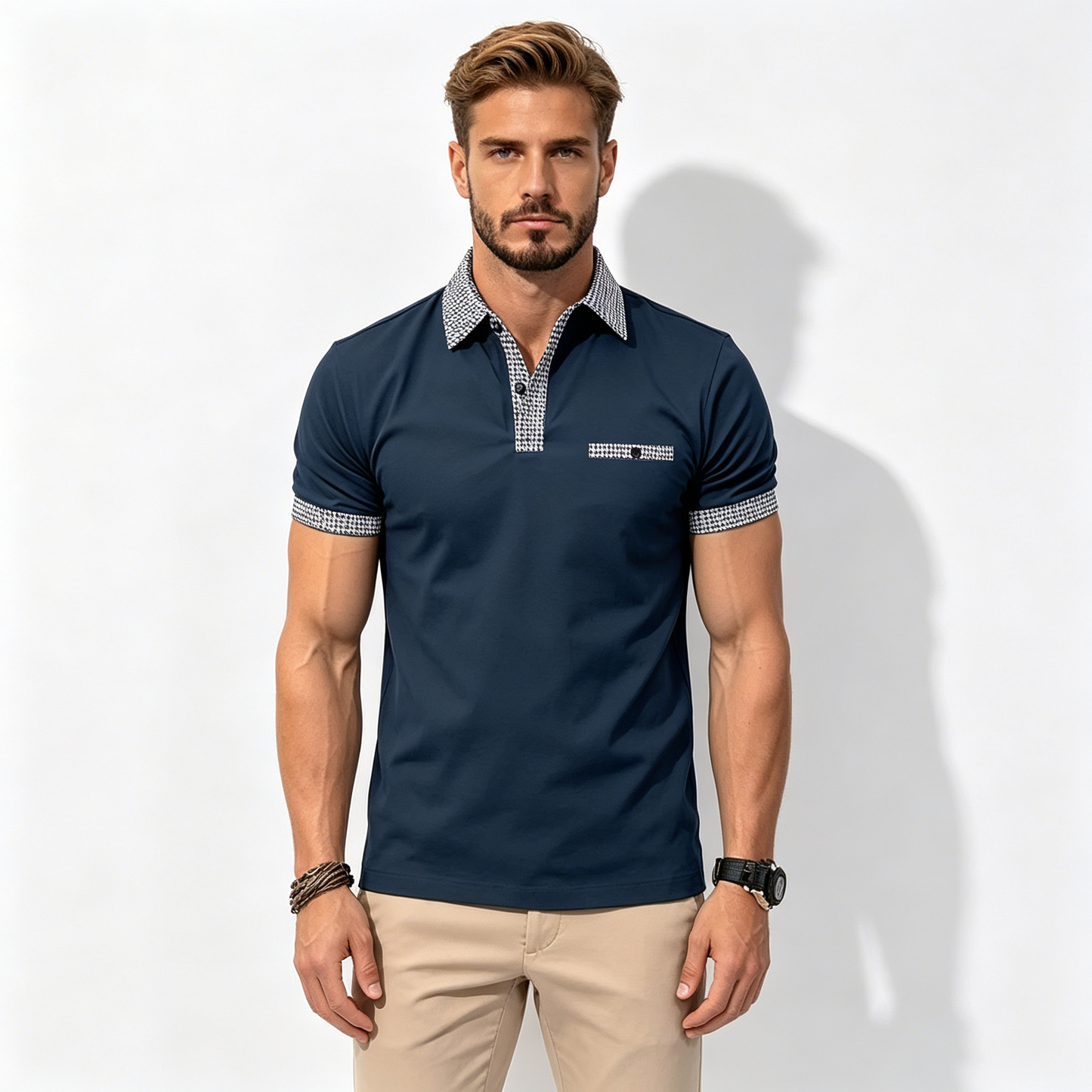 Rasprodaja 2026.💥👔【S-3XL】Muška ljetna polo majica s gumbima u boji, mekane, udobne i prozračne
