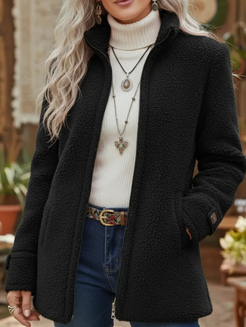 🛒👗【Płatność przy odbiorze】【S-3XL】Chaqueta de mujer con cremallera, informal 