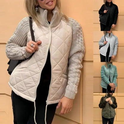 🔥 【S-3XL】Ženska prošivena pletena jakna – lagana, topla i savršena za zimu