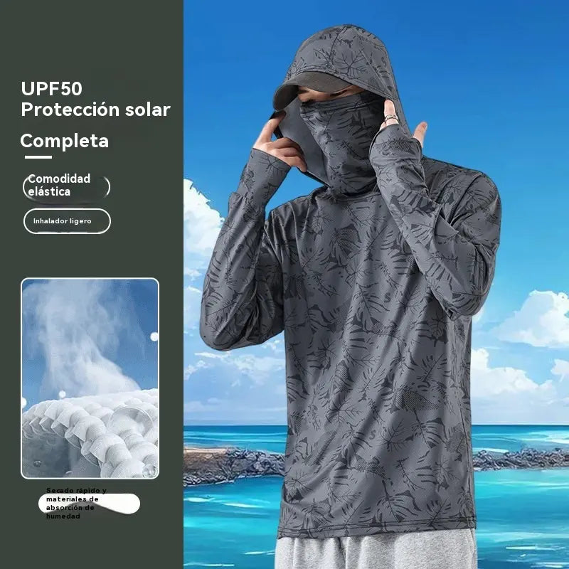🔥🎏【M-5XL】Ropa de pesca transpirable con protección solar para hombre