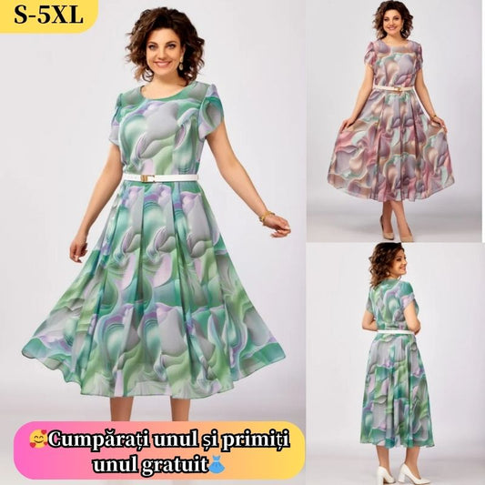 🔥🥰S-5XL】Rochie nouă și elegantă din șifon de înaltă calitate