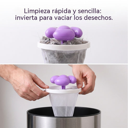 🌀6 piezas 26€✨ Filtro Flotante para Lavadora – Atrapa Pelusas, Cabellos y Pelos de Mascota en Cada Lavado 🧺