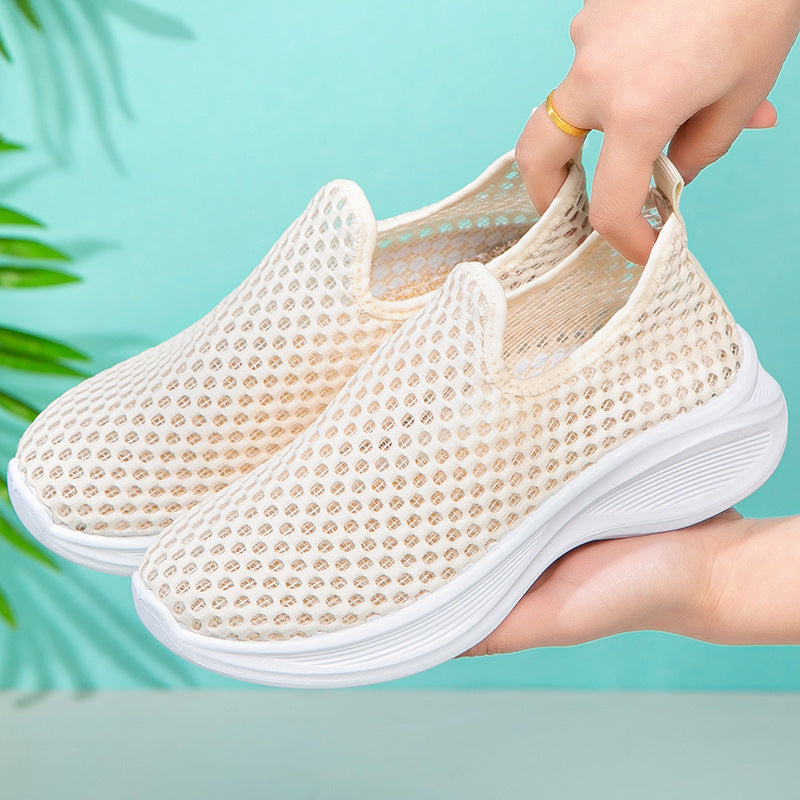 🔥💖【35-41】La modă Hundred Hollowed Out Înălțime Creșterea Sports Tennis Shoes