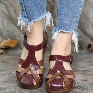 ✨🩰【35-43】Sandale romane confortabile din piele moale pentru femei – 🔥 Reducere specială Nu ratați-3971565