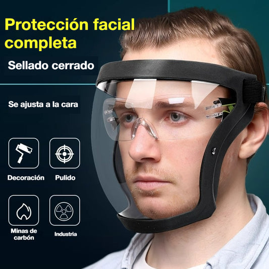 🔥Versión mejorada【50% de descuento】💥Protector facial transparente para ciclismo industrial 2026: resistente al empañamiento, vapores de aceite y polvo.