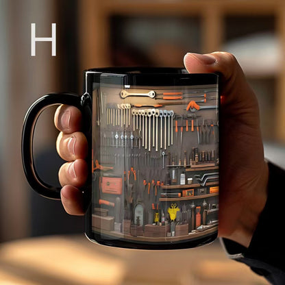 🔥☕【¡El resto del día! 50% de descuento】💥Nuevo kubek de cerámica con el motivo de obrabiarki 