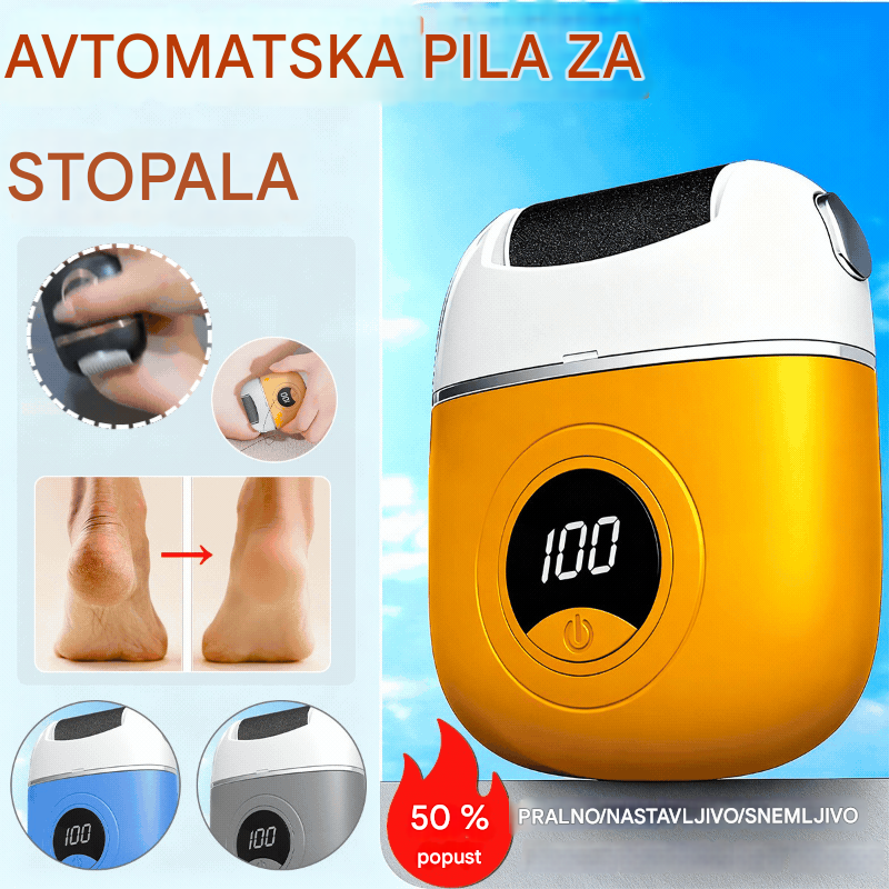 🦶🛁🔥【Plačilo ob dostavi】Nov električni valjček za nego stopal, odstranjuje odmrlo kožo s pet, primeren za različne potrebe nege stopal.