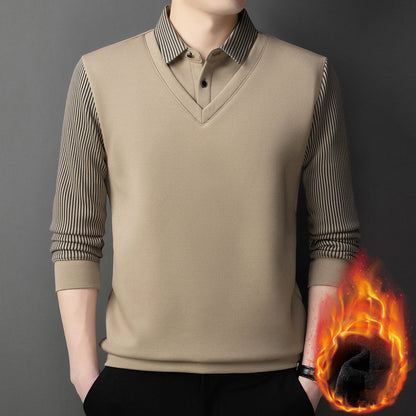 👔【M-4XL】Muški dvodijelni set džempera, izrađen od imitacije šenil tkanine, zadebljan za dodatnu toplinu.