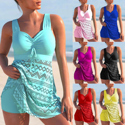 🩱🌴【S-4XL】🔥🔥Costum de baie dintr-o singură piesă, cu spate descuiat, din dantelă subțire 2025