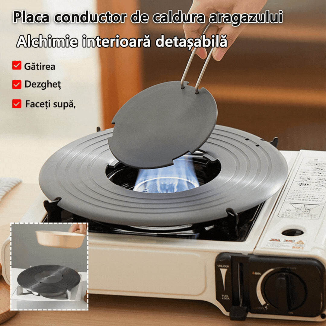 🔥【promovare în timp limitat】 🍳Placă conducătoare de căldură pentru aragaz de uz casnic  (potrivită pentru gătit, prepararea supei, dezghețarea ingredientelor，protejează oala de arderea neagră bucată)-3872286