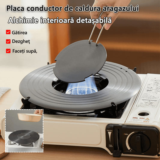 🔥【promovare în timp limitat】 🍳Placă conducătoare de căldură pentru aragaz de uz casnic  (potrivită pentru gătit, prepararea supei, dezghețarea ingredientelor，protejează oala de arderea neagră bucată)-3872286