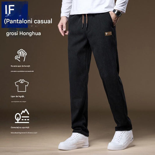 🔥🔥 【M-4XL】2025 Noi pantaloni casual bărbați din velur -- 3905129