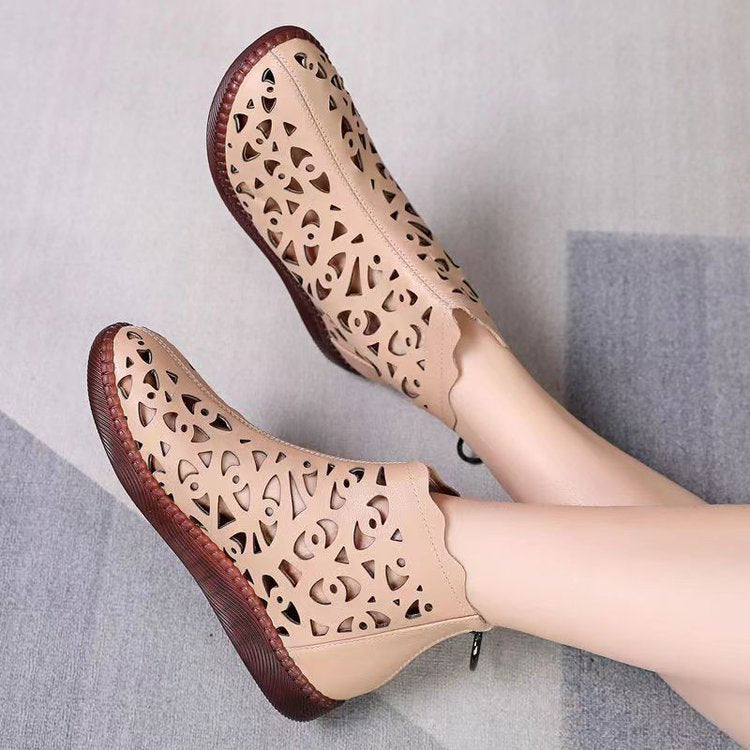 【Lansare nouă de primăvară】【35-42】2025,sandale retro cu goluri în stil nou pentru femei-3891146