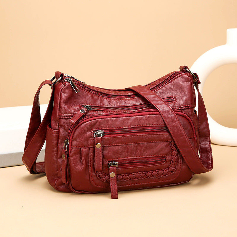 💥【Oferta pe timp limitat】👜👜Nouă geantă de umăr din piele moale de mare capacitate-3856549